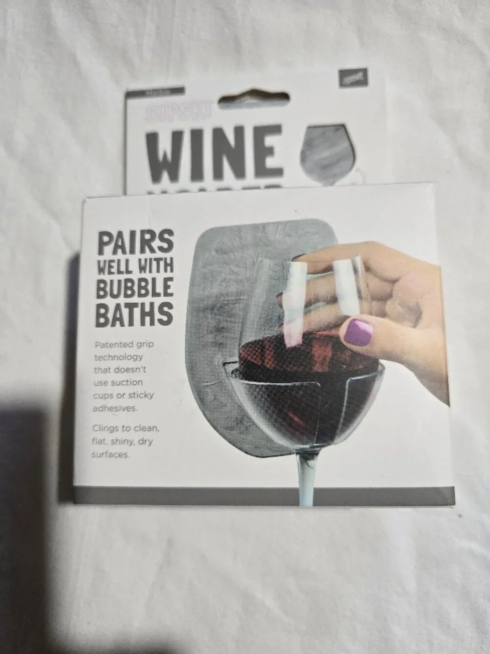 Sipski Wine Holder - Marble Design - 30Watt Patented Grip Technology - NWT